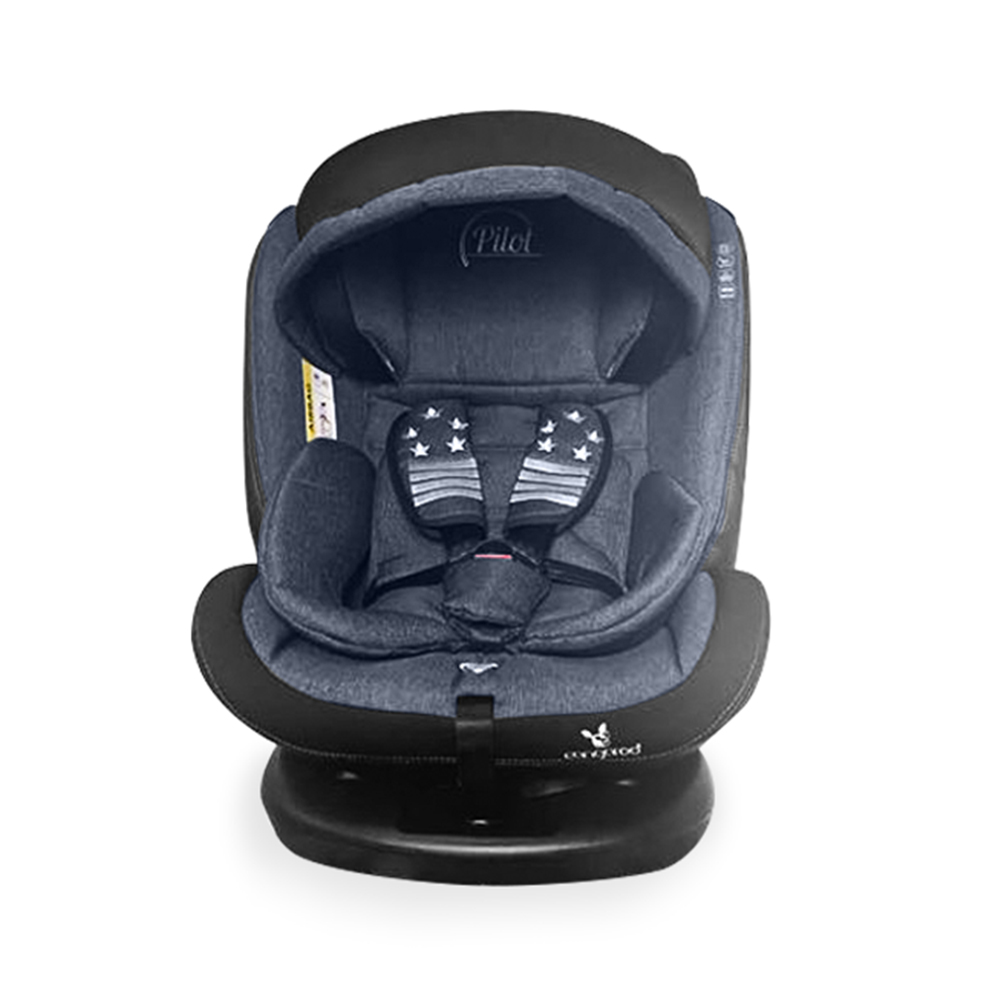 Cangaroo Pilot 0-36 kg ISOFIX () Κάθισμα Αυτοκινήτου 360° Περιστροφή - Denim (3801005150021)