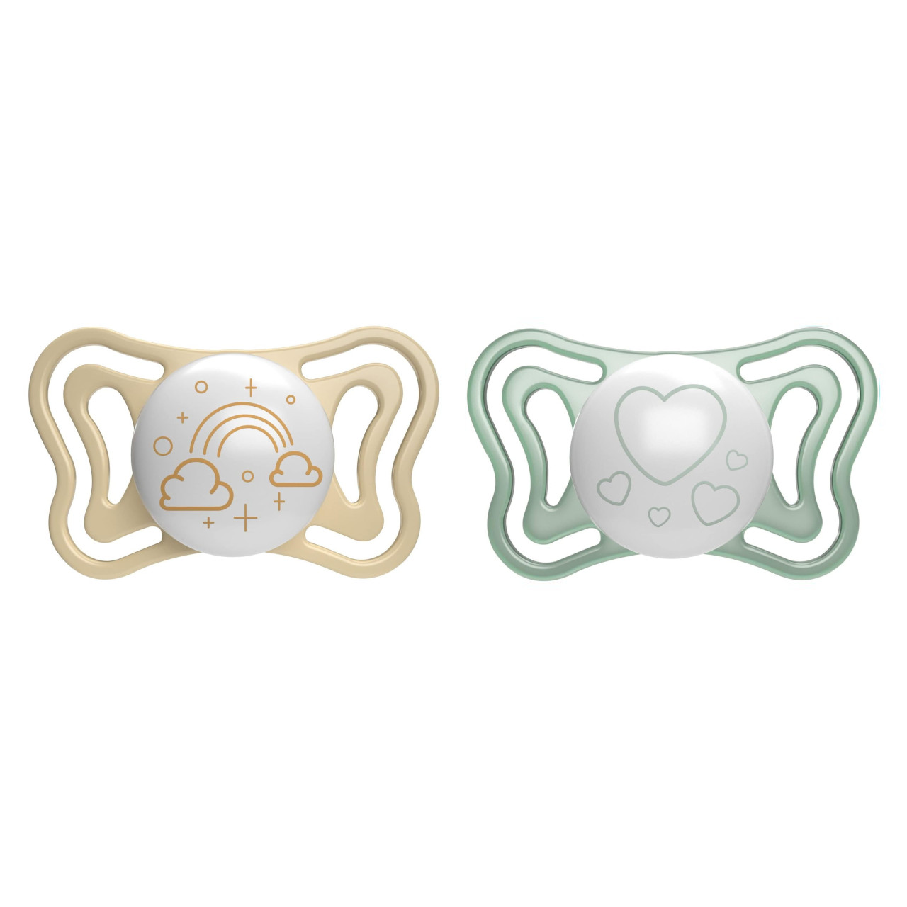 Chicco Light PhysioForma Night Πιπίλες Σιλικόνης Νύχτας 2-6 Μηνών 2τμχ Unisex