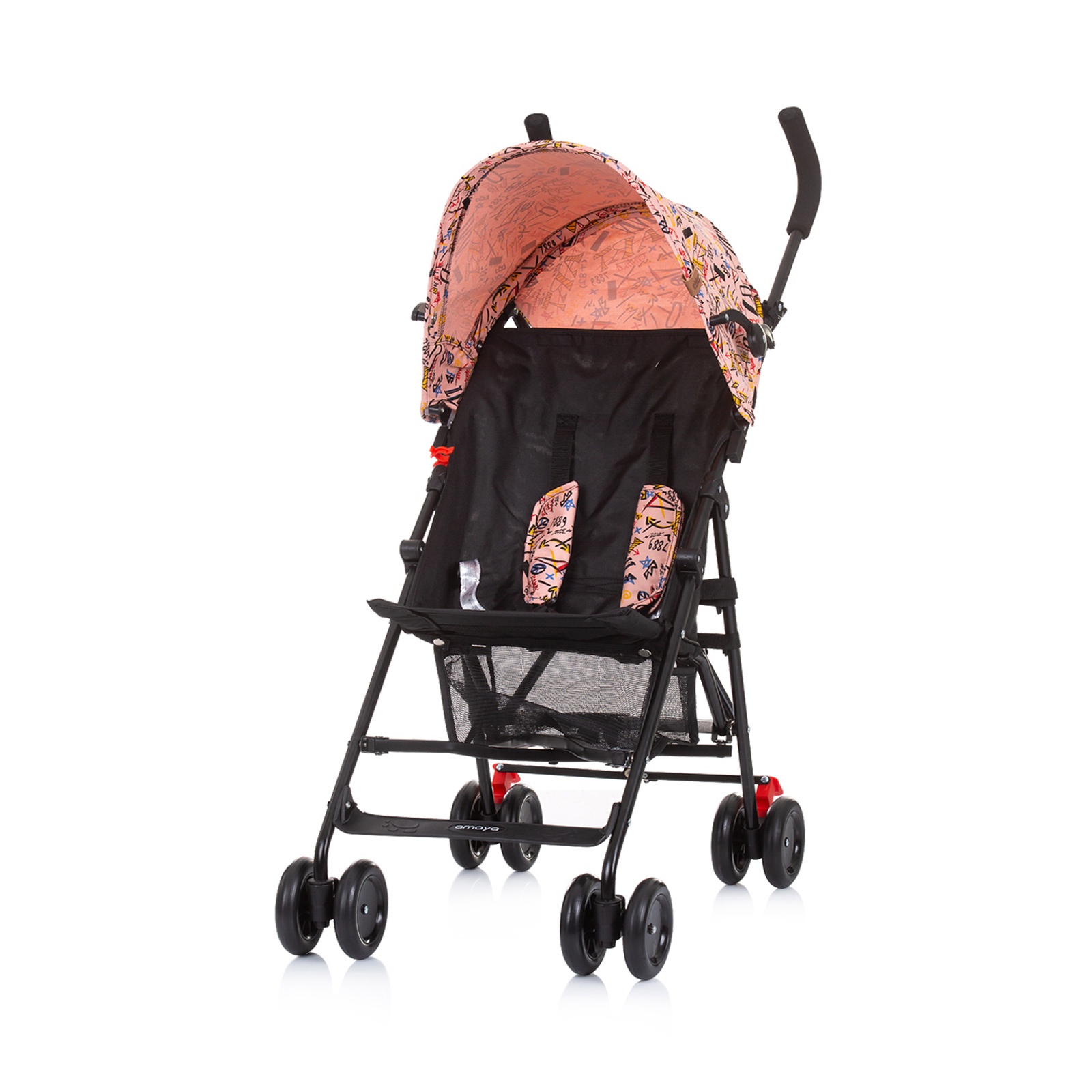 Chipolino Amaya Παιδικό Καρότσι 6+ μηνών Pink Graffiti LKAM02304PG