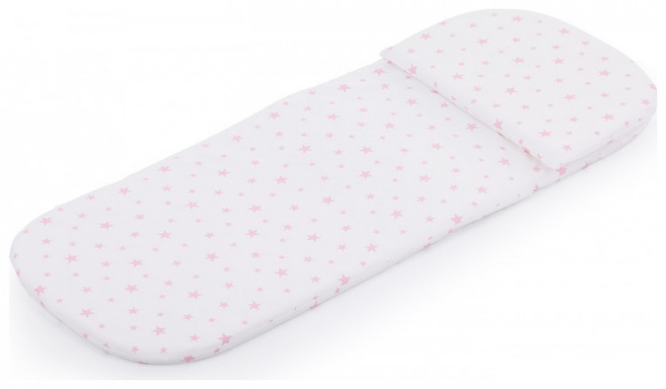 Chipolino Universal foam mattress and pillow for baby stroller Pink Stars VVMAT02102PIST