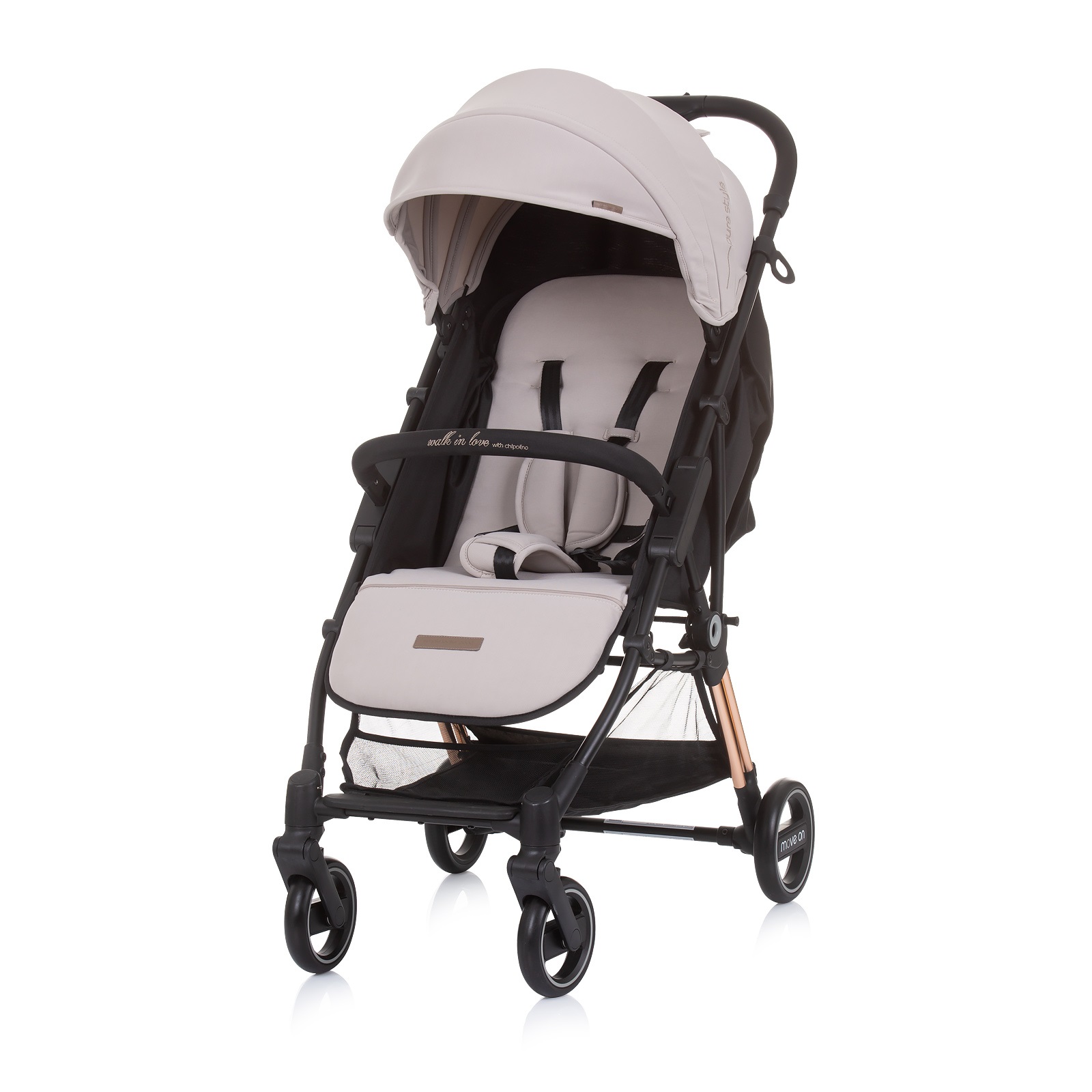 Chipolino Move On Baby Stroller Automatic Folding 0+ months Sand LKMO02304SA