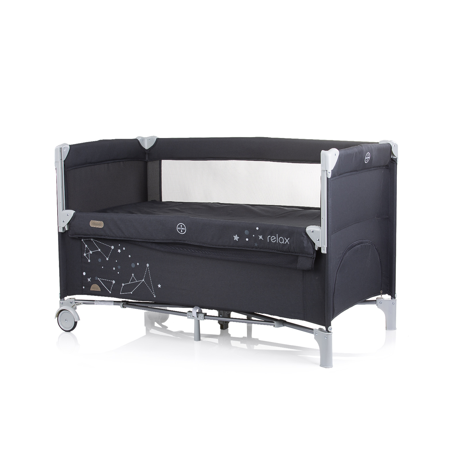 Drop side travel cot cheap