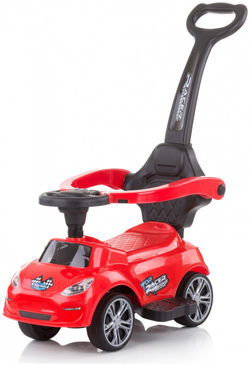 Chipolino Turbo Μουσικό Ποδοκίνητο όχημα με Λαβή Γονέα Red ROCTR02103RE