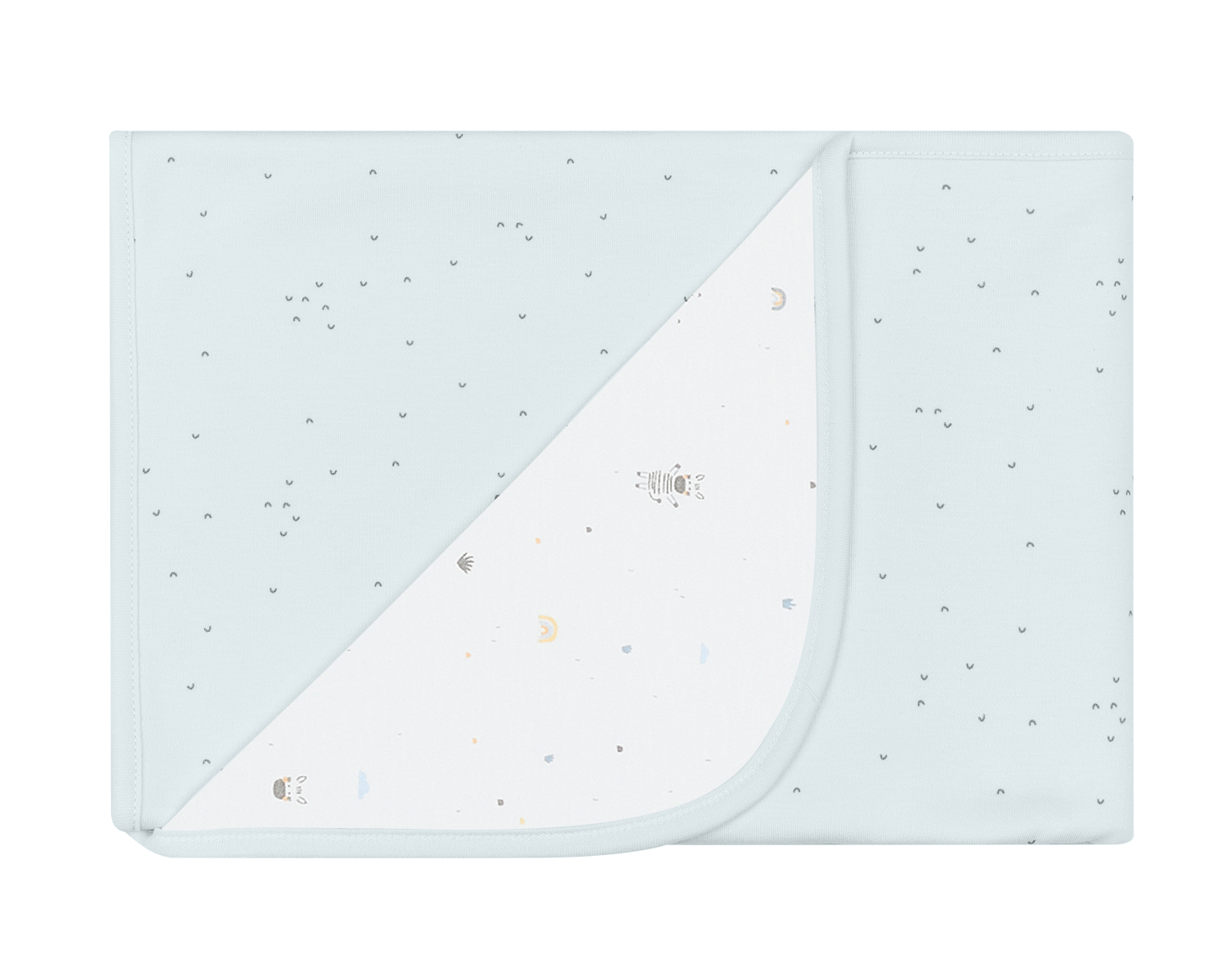 Kikka Boo Βρεφική Κουβέρτα 85×85 εκ. Striped Friends 31103010055