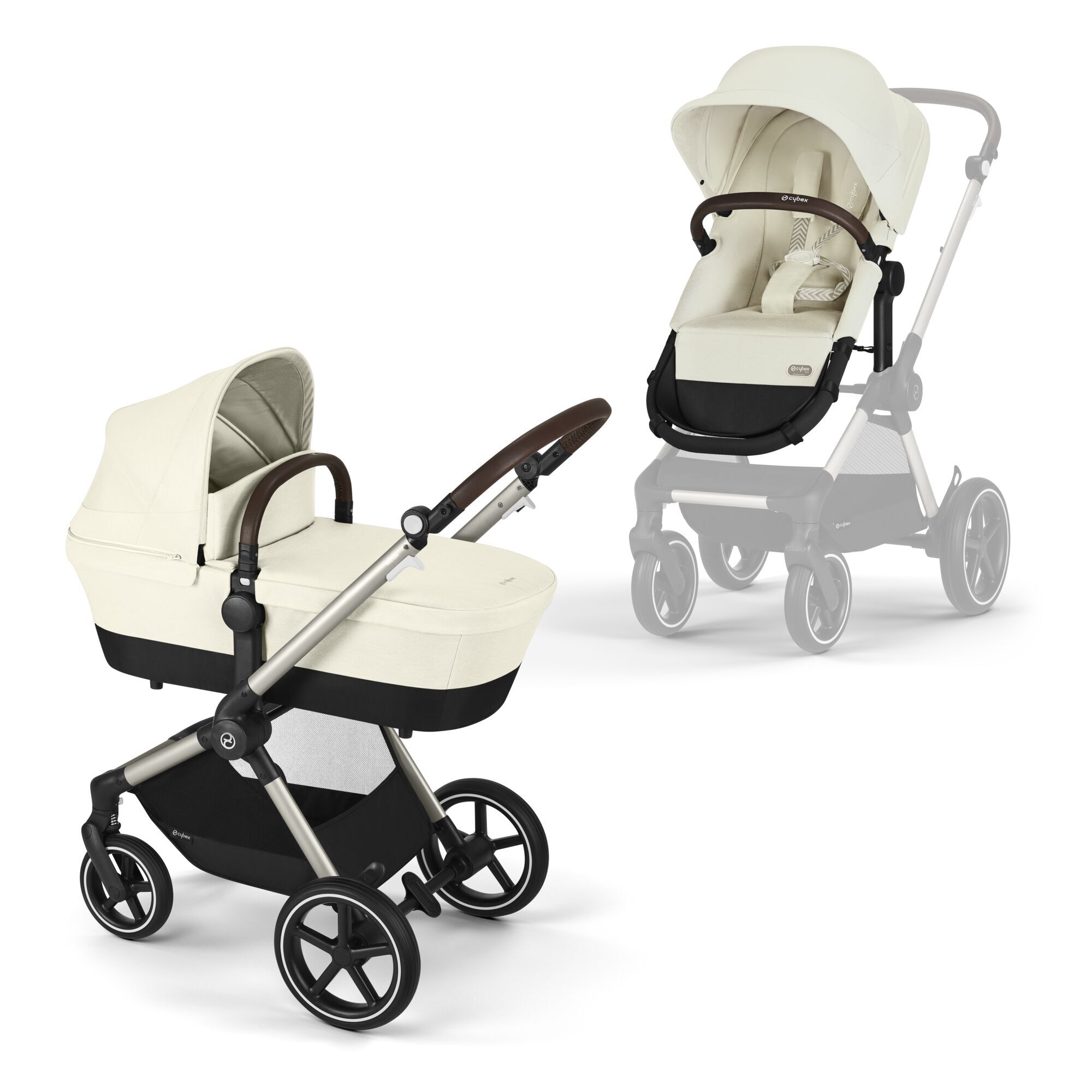 Cybex EOS Lux TPE 2 in 1 Πολυκαρότσι Seashell Beige 522003851