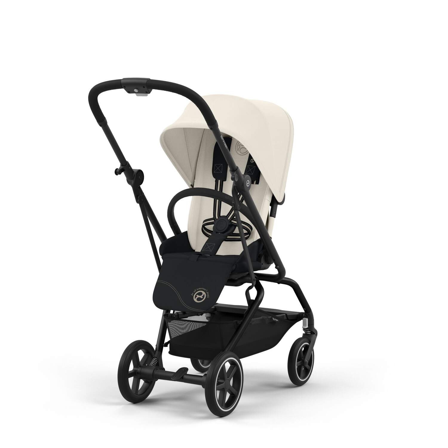 Cybex Eezy S Twist +2 – Καρότσι 360° για Νεογέννητο έως 22kg Canvas White 524000135