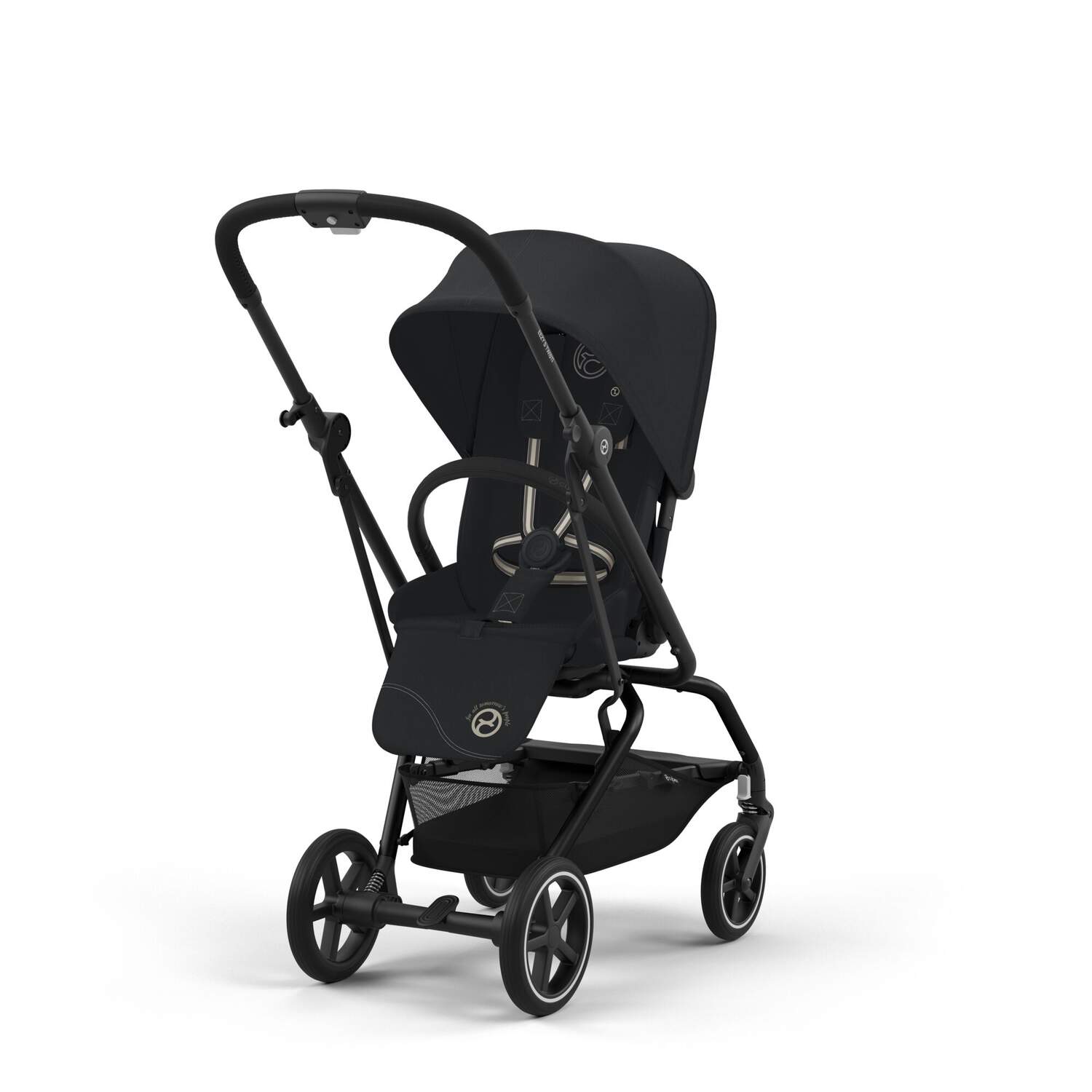 Cybex Eezy S Twist +2 – Καρότσι 360° για Νεογέννητο έως 22kg Magic Black 524000087