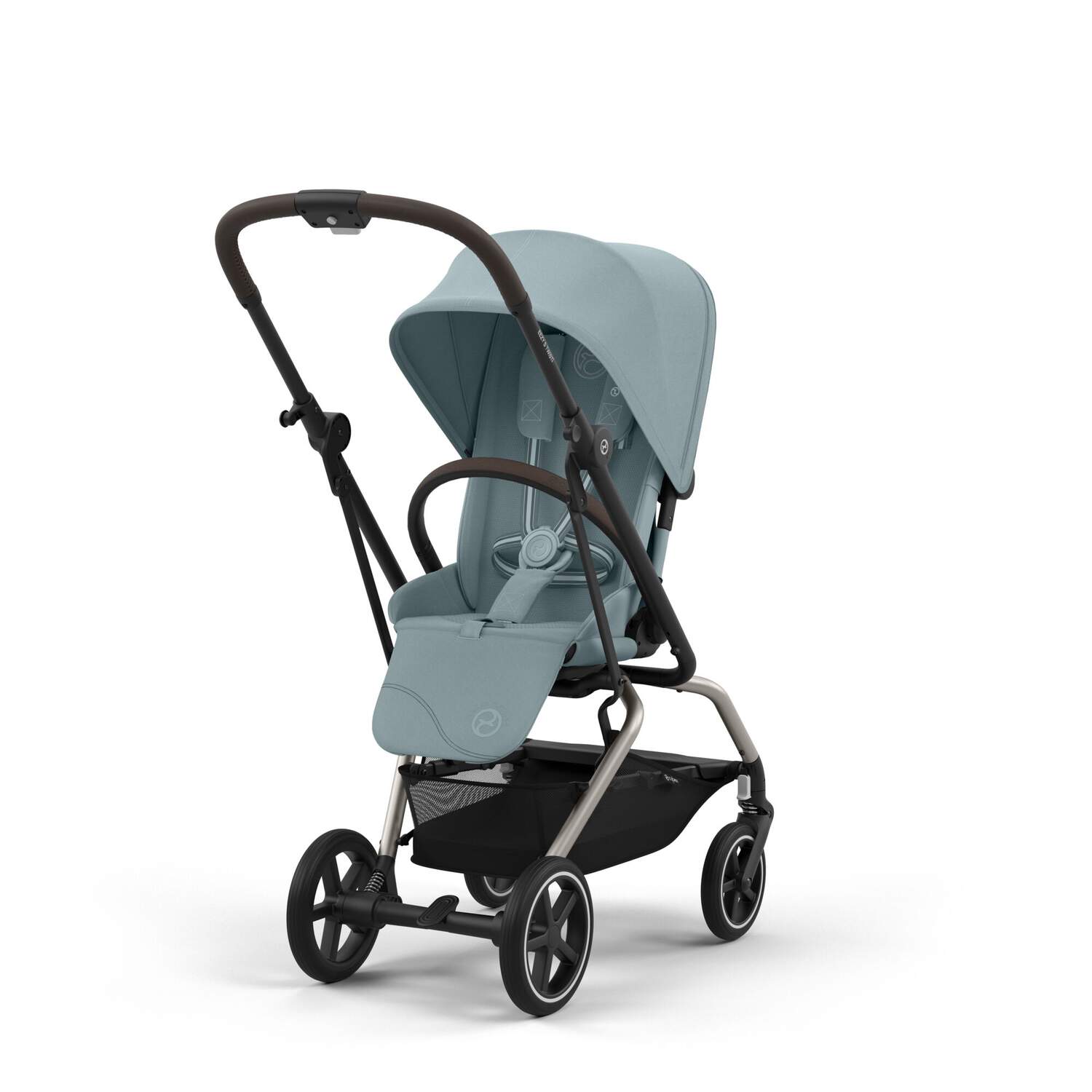 Cybex Eezy S Twist +2 – Καρότσι 360° για Νεογέννητο έως 22kg Stormy Blue 524000111
