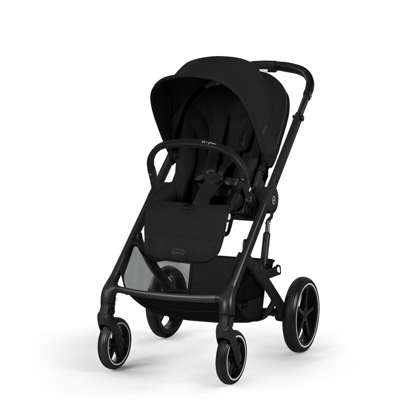 Cybex Balios S Lux Βρεφικό Καρότσι από Νεογέννητο έως 22kg με Μαύρο Σκελετό Moon Black