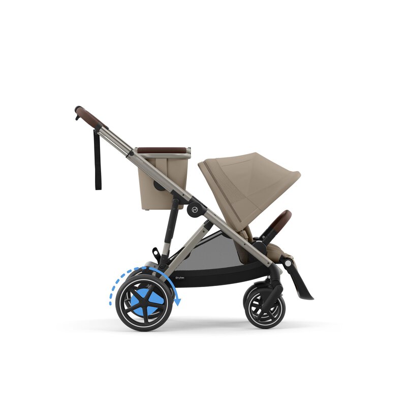 Cybex e-Gazelle S TPE Ηλεκτρικά Υποβοηθούμενο Βρεφικό Καρότσι έως 22kg Almond Beige