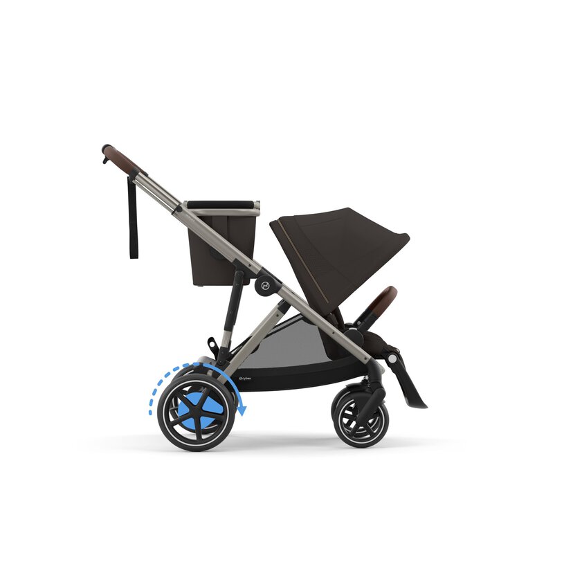 Cybex e-Gazelle S TPE Ηλεκτρικά Υποβοηθούμενο Βρεφικό Καρότσι έως 22kg Chocolate Brown
