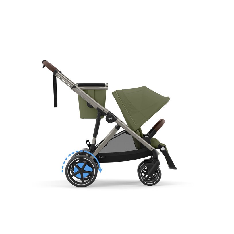 Cybex e-Gazelle S TPE Ηλεκτρικά Υποβοηθούμενο Βρεφικό Καρότσι έως 22kg Moss Green