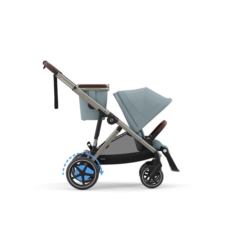 Cybex e-Gazelle S TPE Ηλεκτρικά Υποβοηθούμενο Βρεφικό Καρότσι έως 22kg Stormy Blue