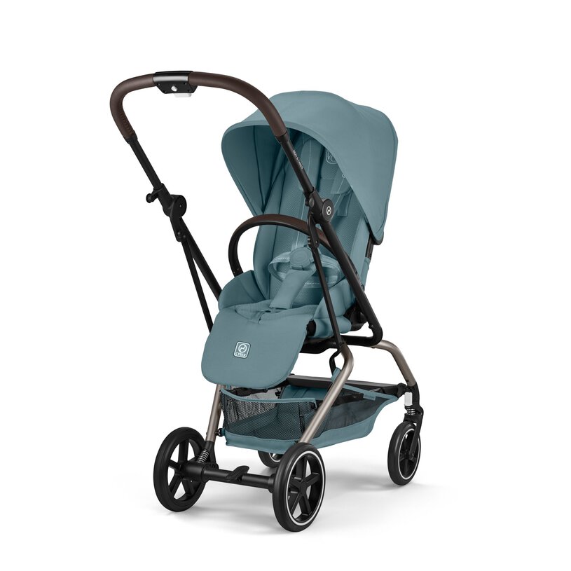 Cybex Eezy S Twist +2 – Περιστρεφόμενο Καρότσι 360° για Νεογέννητο έως 22kg Stormy Blue
