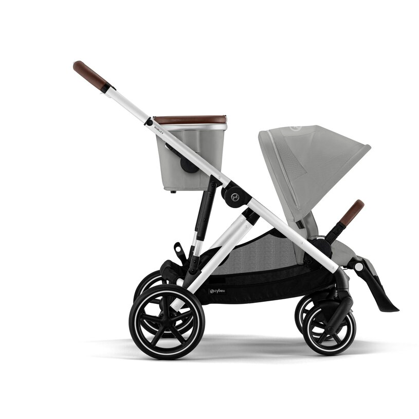Cybex Gazelle S SLV Βρεφικό Καρότσι Modular έως 22kg με Ασημί Σκελετό Stone Grey