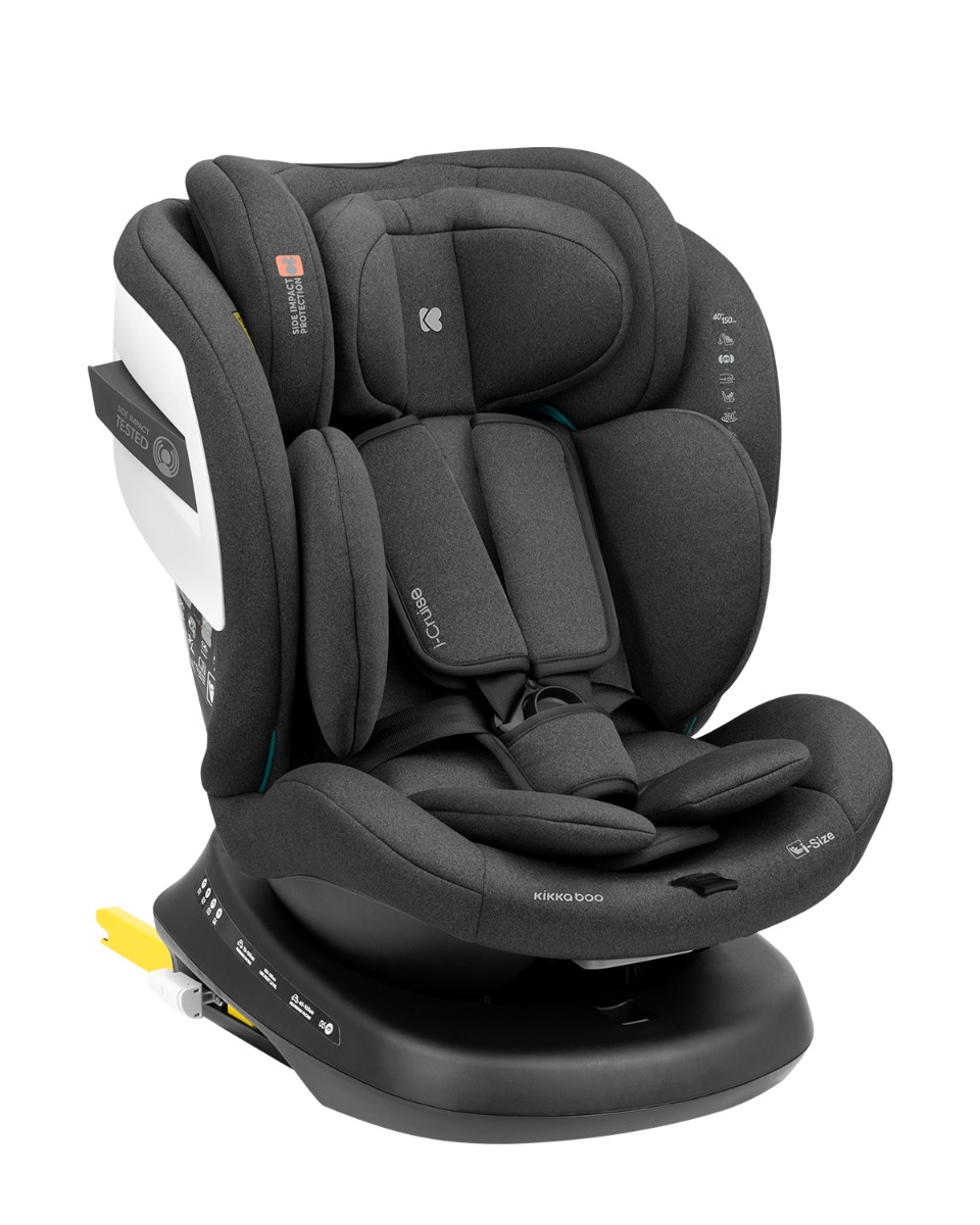 KIkka Boo Car seat 40-150 cm i-Cruise i-SIZE Dark Grey 31002100031
