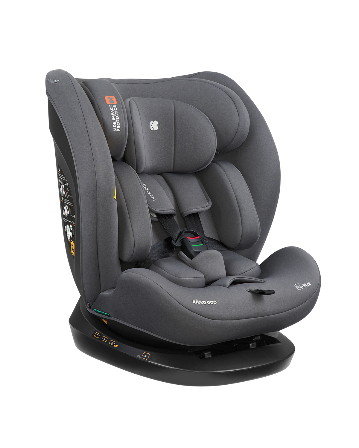 Kikka Boo Car seat 40-150 cm i-Explore 2 i-SIZE Grey 31002100105