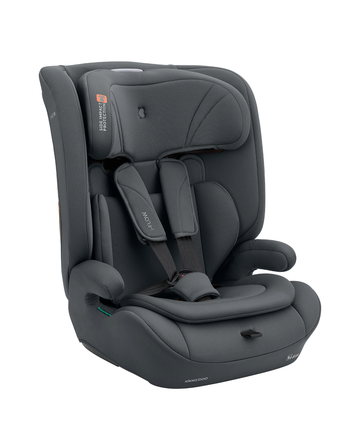 Kikka Boo i-Flow i-SIZE Παιδικό Κάθισμα Αυτοκινήτου 76-150 εκ. Γκρι