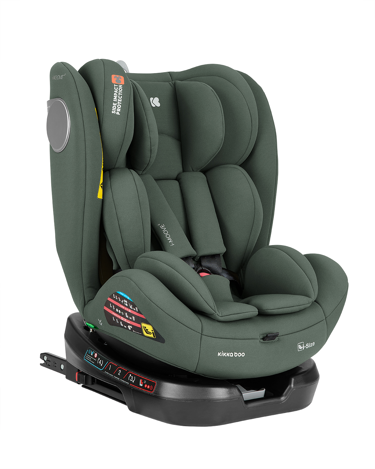 Kikka Boo Κάθισμα αυτοκινήτου 40-150 cm i-Moove 2 i-SIZE Army Green 31002100103