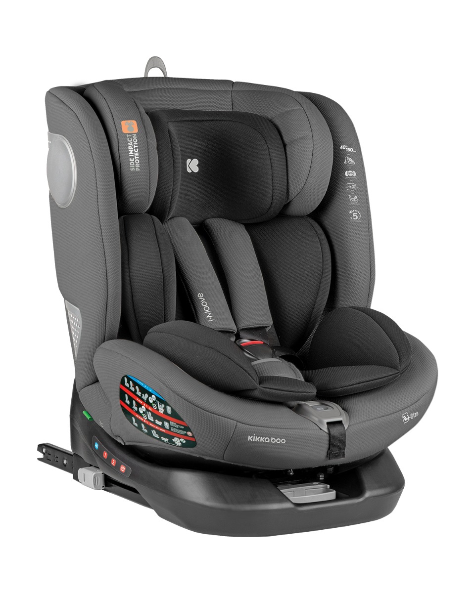 Kikka Boo Car seat 40-150 cm i-Moove i-SIZE Dark Grey 31002100030