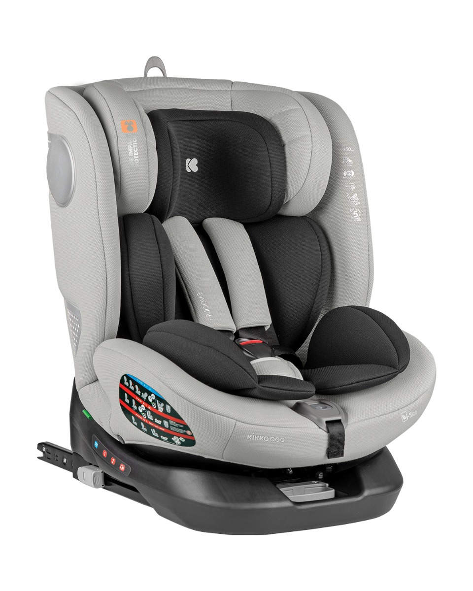 Kikka Boo Car seat 40-150 cm i-Moove i-SIZE Light Grey 31002100029