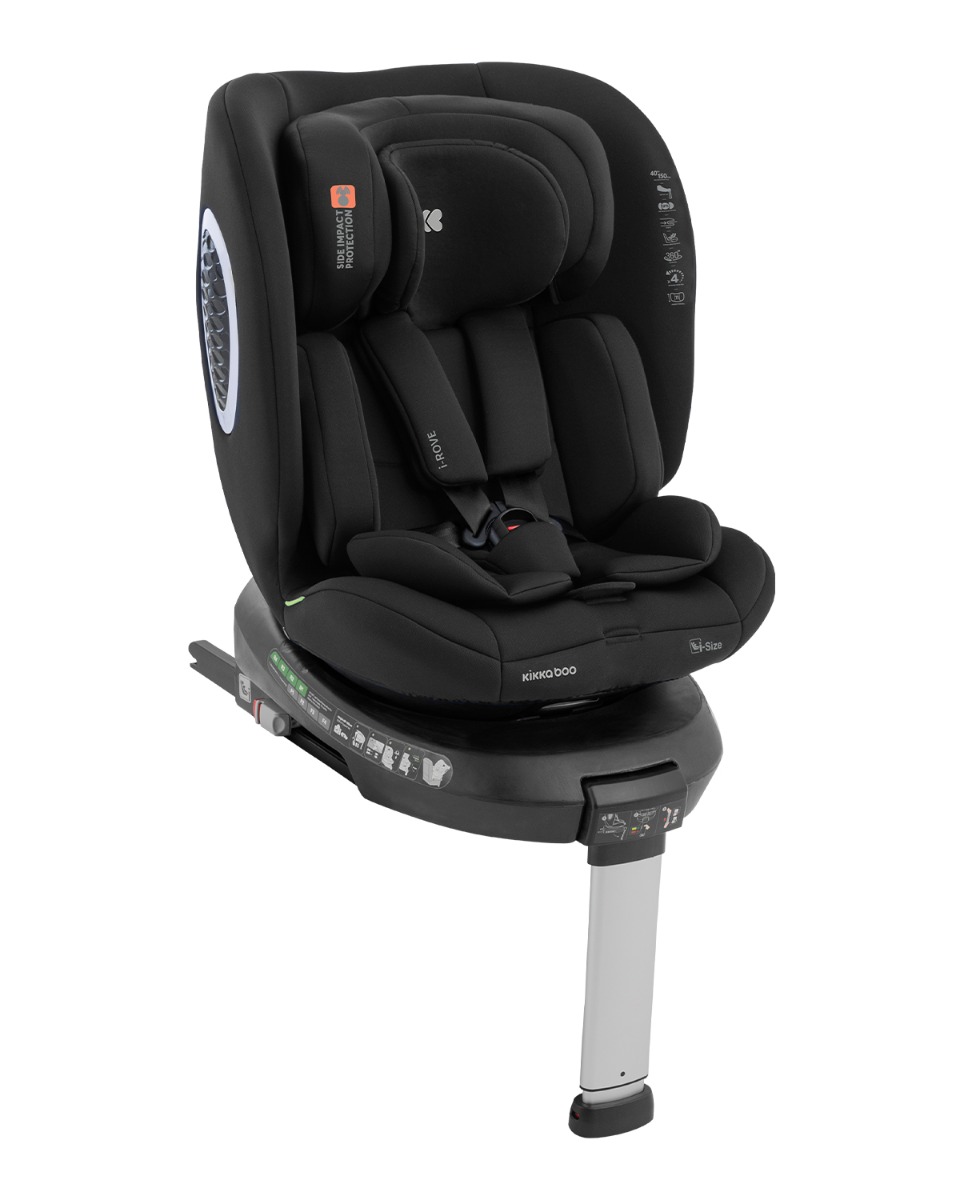 KIkka Boo Car seat 40-150 cm i-Rove i-SIZE Black  31002100041