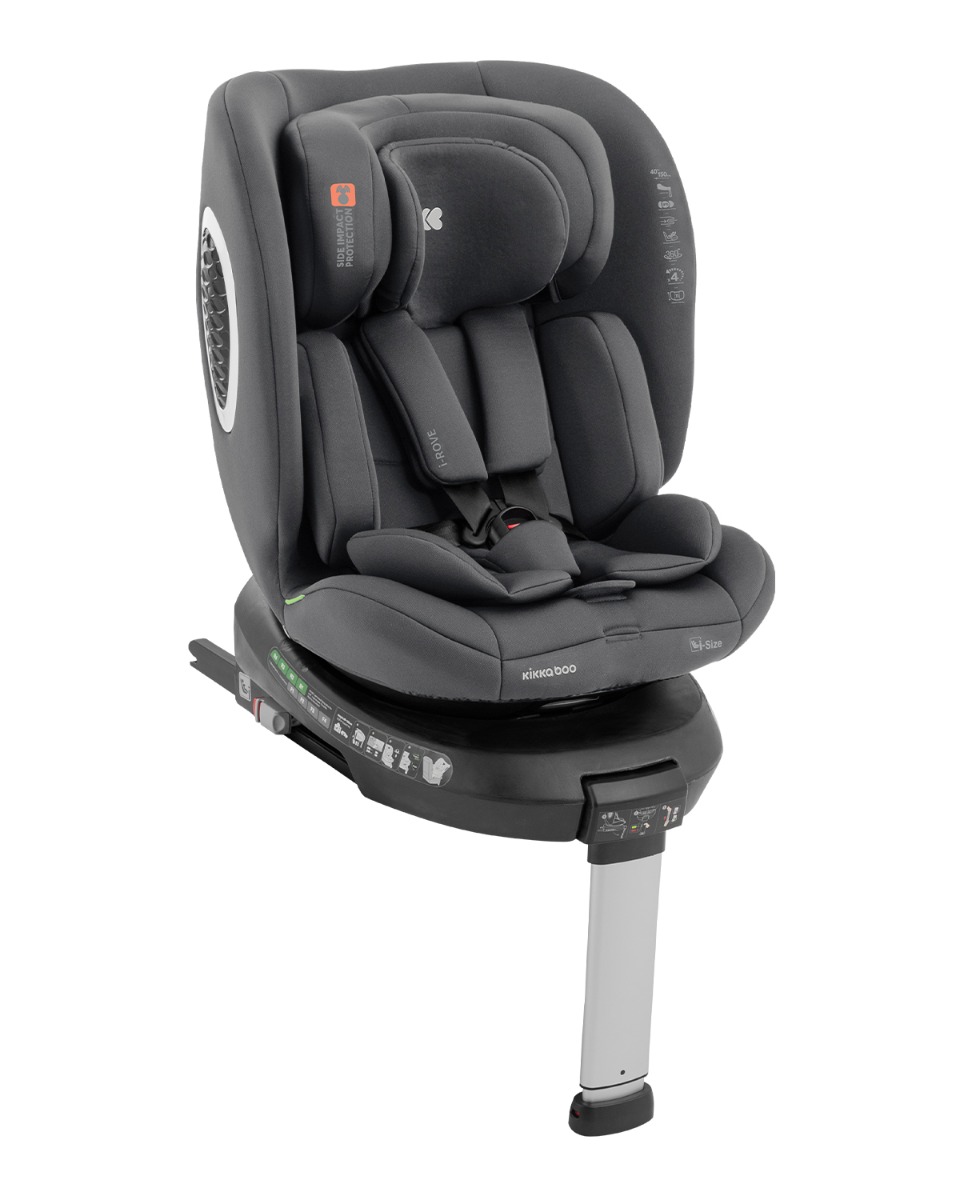 KIkka Boo Car seat 40-150 cm i-Rove i-SIZE Dark Grey 31002100042