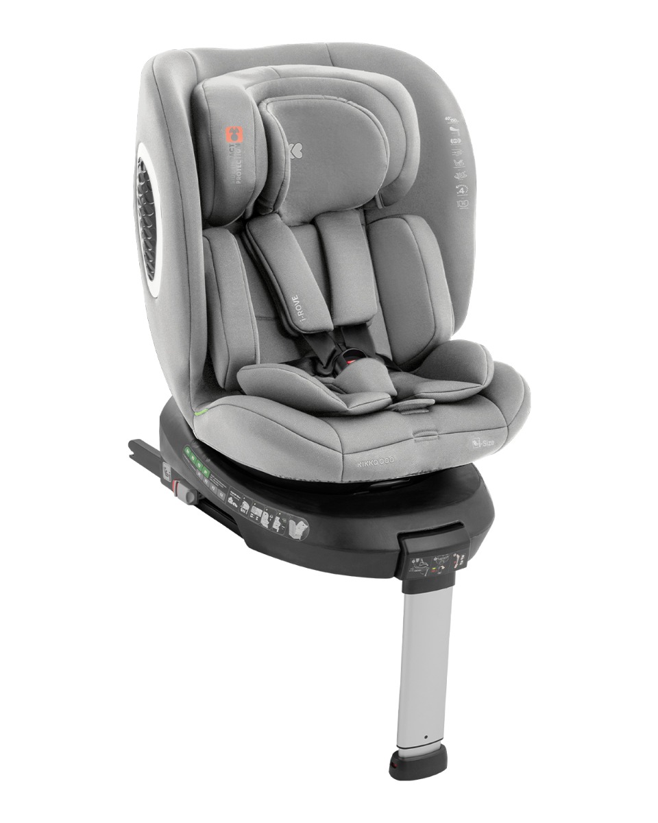 KIkka Boo Car seat 40-150 cm i-Rove i-SIZE Light Grey 31002100043