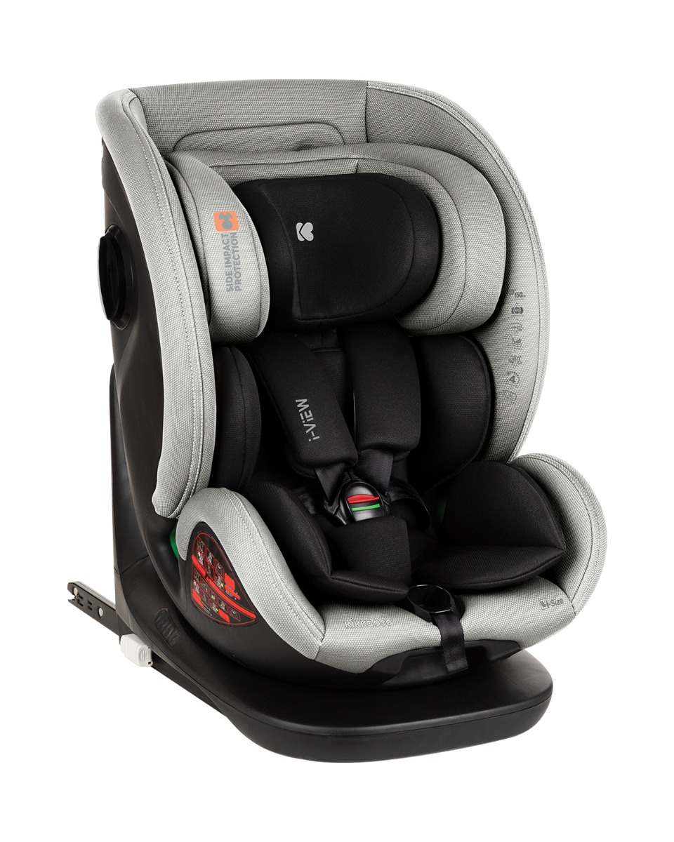 KIkka Boo Car seat 40-150 cm i-View i-SIZE Light Grey 31002100034