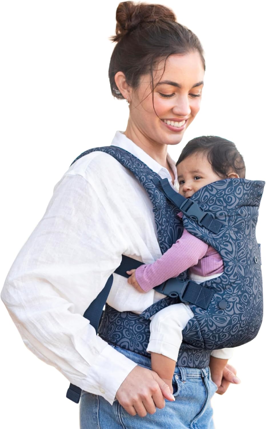 Infantino 4-in-1 Flip Μάρσιπος Μωρού Εργονομικός & Μετατρεπόμενος, 4 Θέσεις Μεταφοράς, Navy Floral