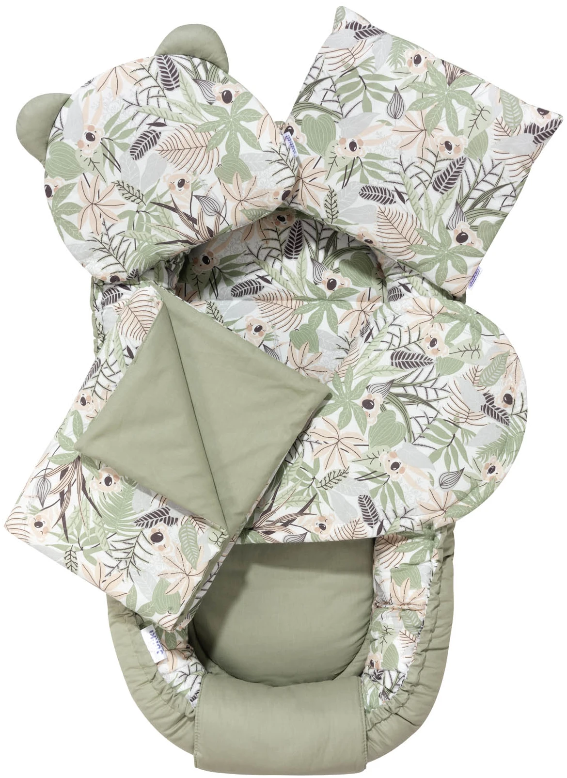 Jukki Baby Φωλιά Για Βρέφη 100x55 Σετ 5 τμχ Υφασμα Koala Jungle 5904506822614