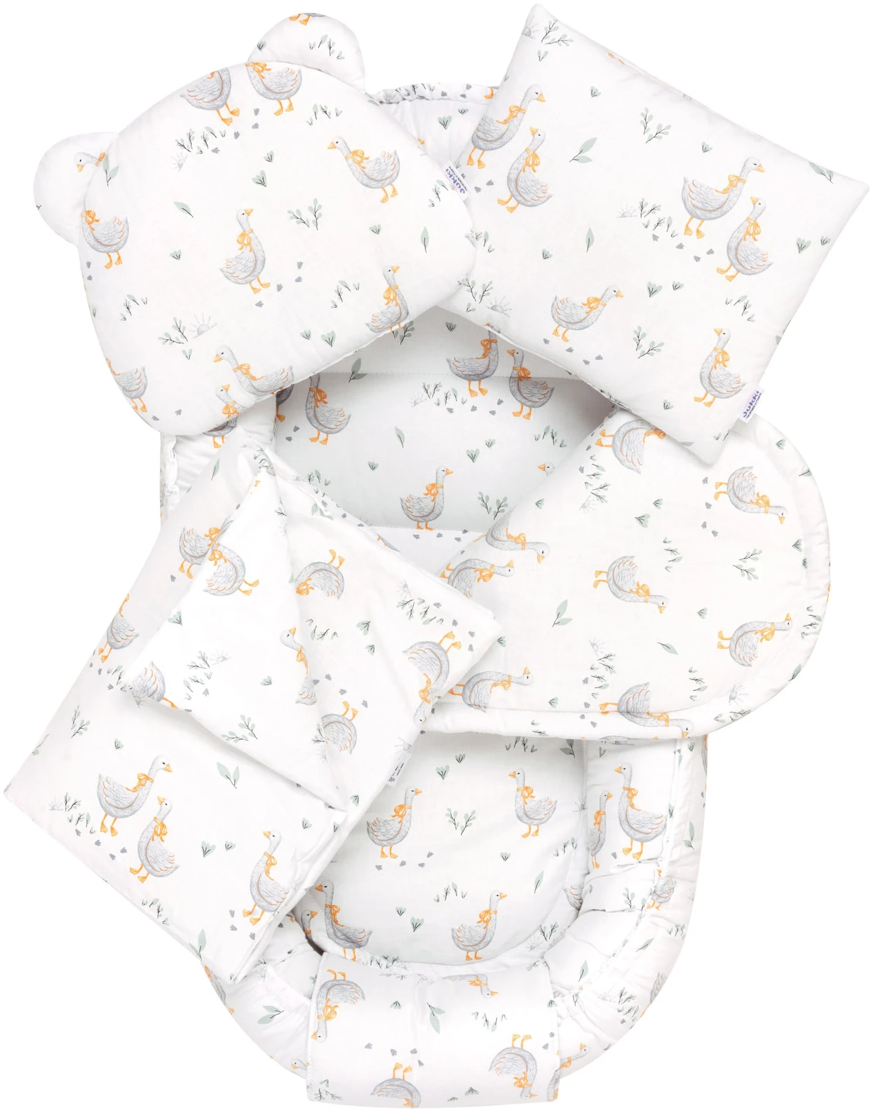 Jukki Baby Φωλιά Για Βρέφη 100x55 Σετ 5 τμχ Υφασμα Madam Goose 5904506819751
