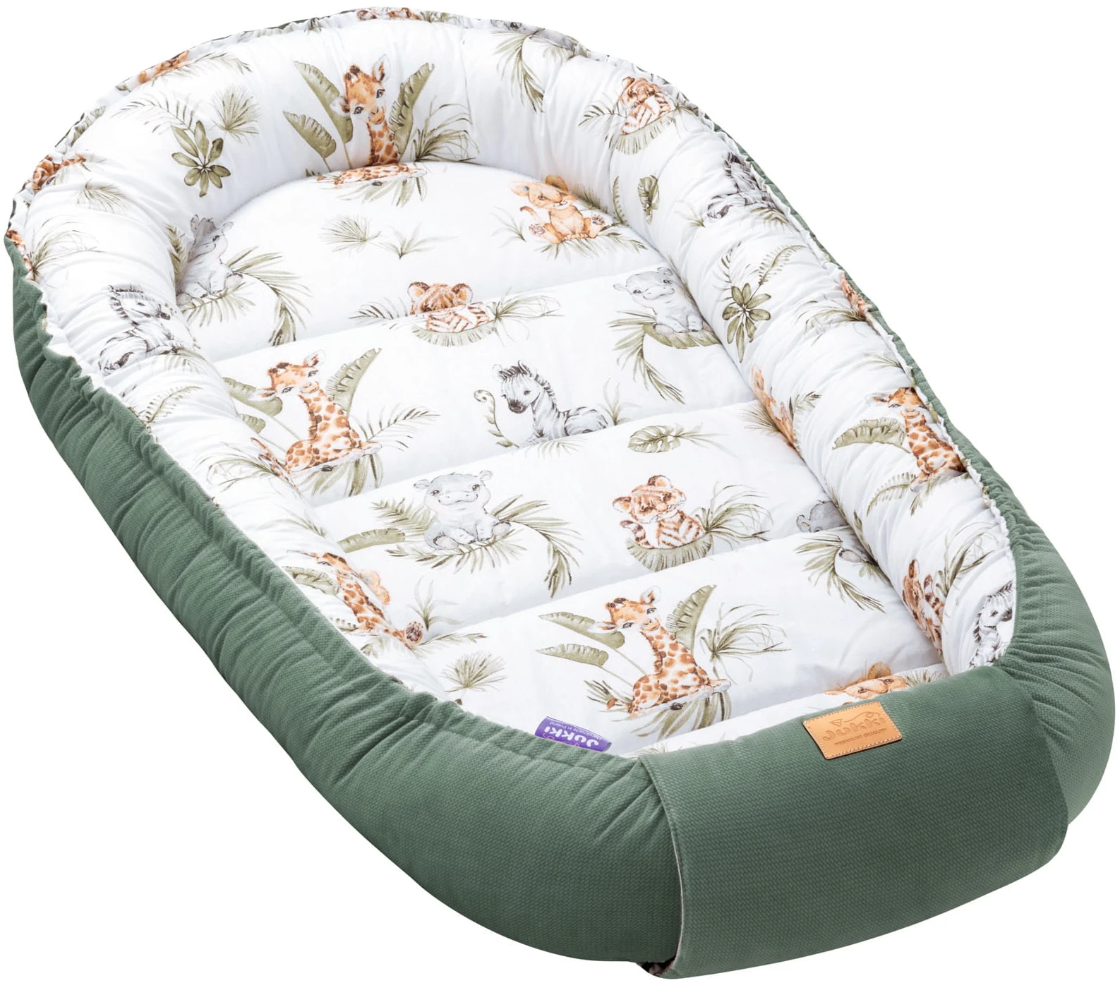 Jukki Baby Φωλιά XXL Για Βρέφη 65x120 Savanna Fun Βελούδο