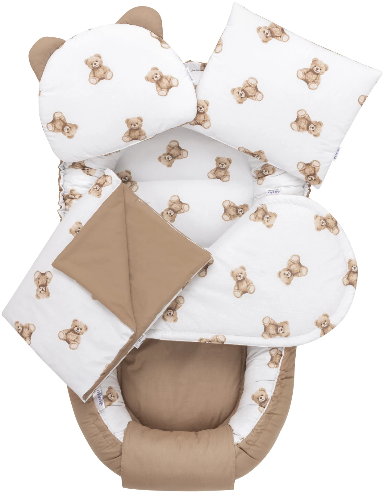 JUKKI Φωλιά Για Βρέφη 100x55 Σετ 5 τμχ Comfort Mr. Teddy