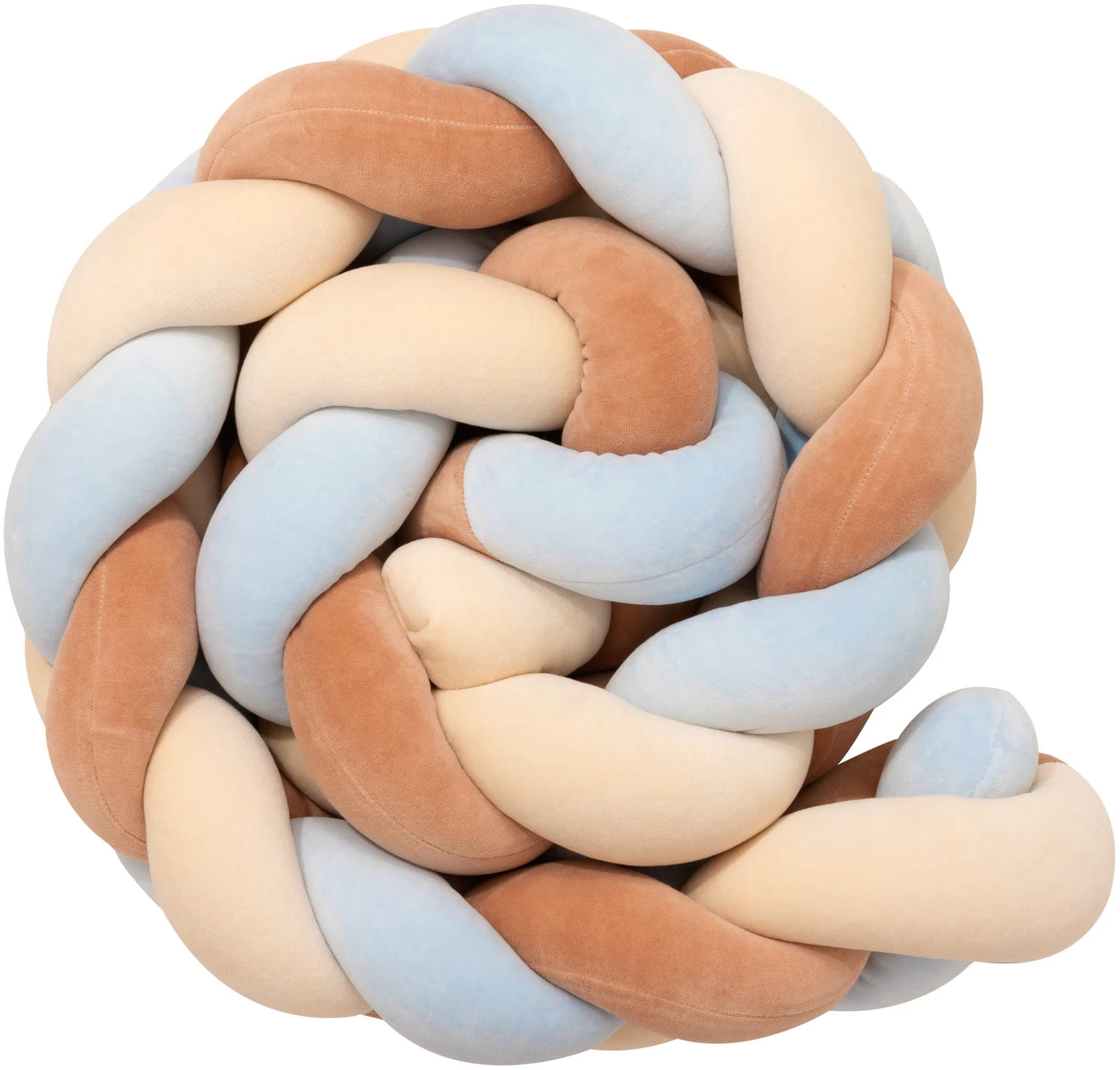 JUKKI Πάντα Κούνιας Πλεξούδα 200 cm Μπεζ Mix