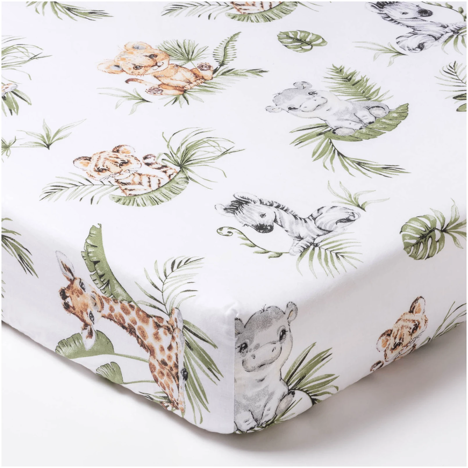 JUKKI Σεντόνι Βαμβακερό με Λάστιχο 120x60 cm Savanna Fun