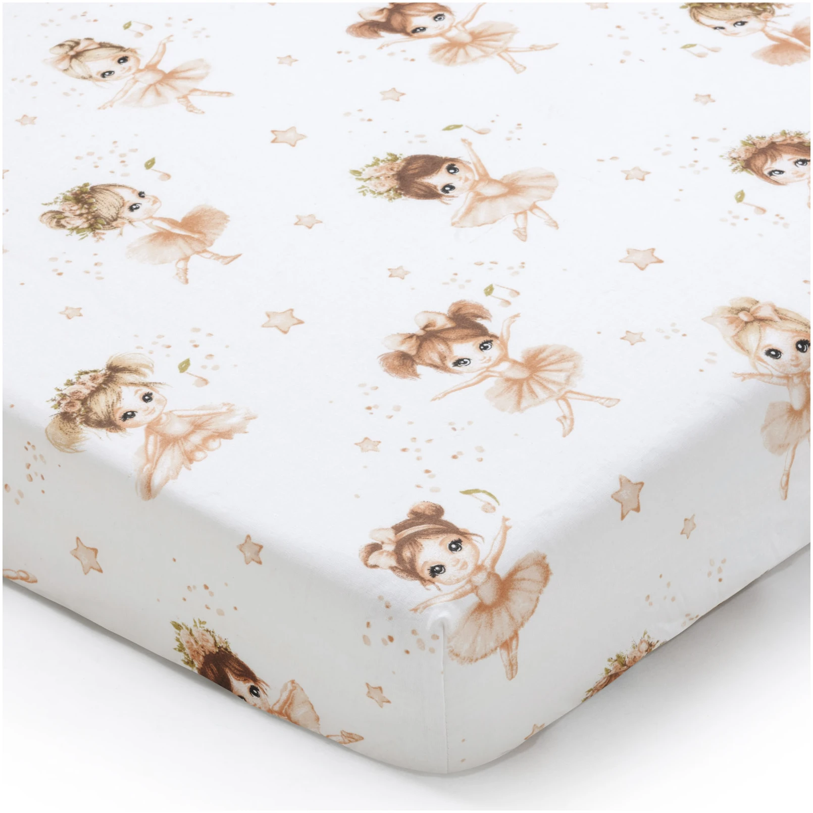 JUKKI Σεντόνι Βαμβακερό με Λάστιχο 120x60 cm Prima Ballerina