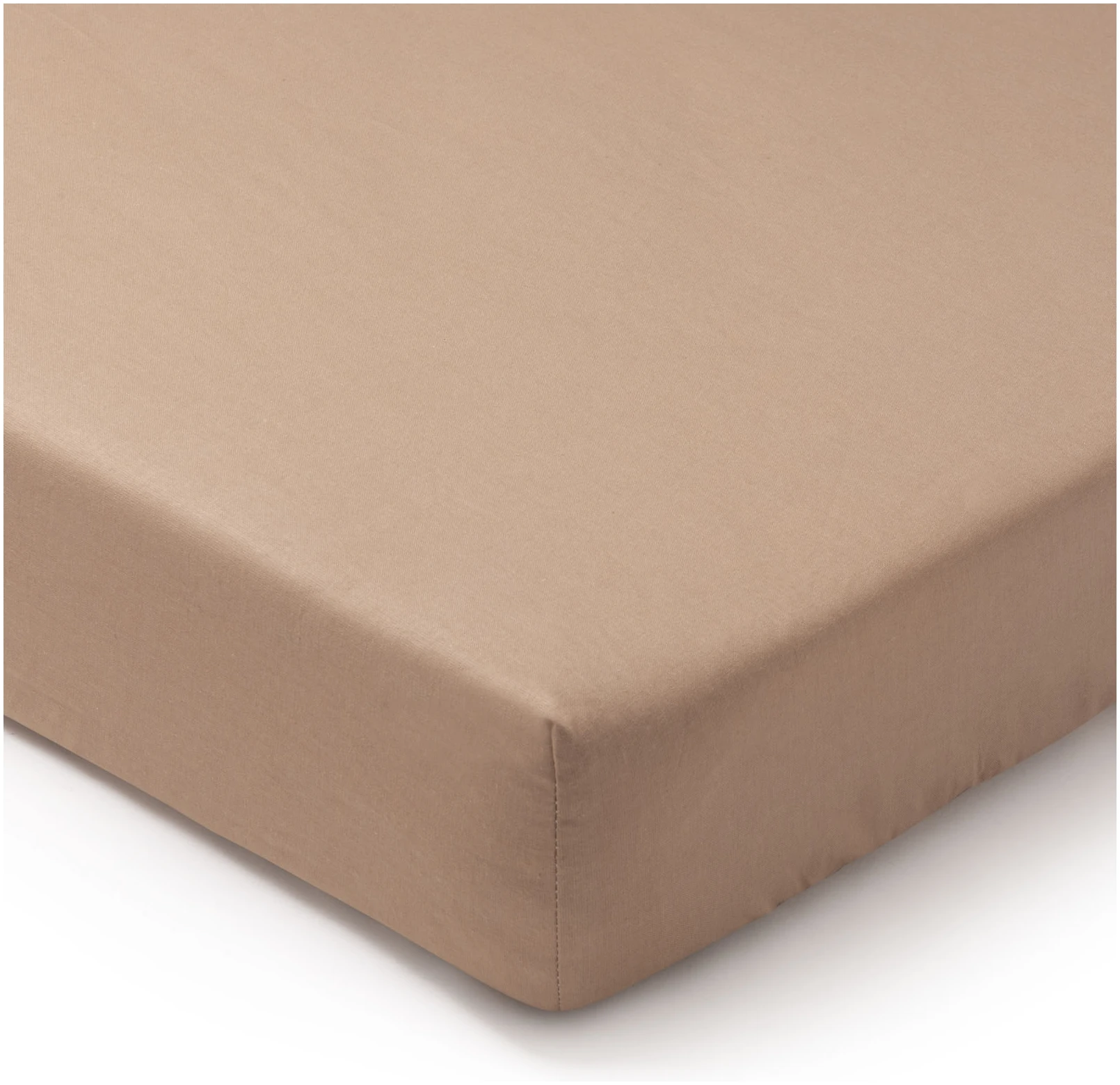 JUKKI Σεντόνι Βαμβακερό με Λάστιχο 140x70 cm Warm Caramel