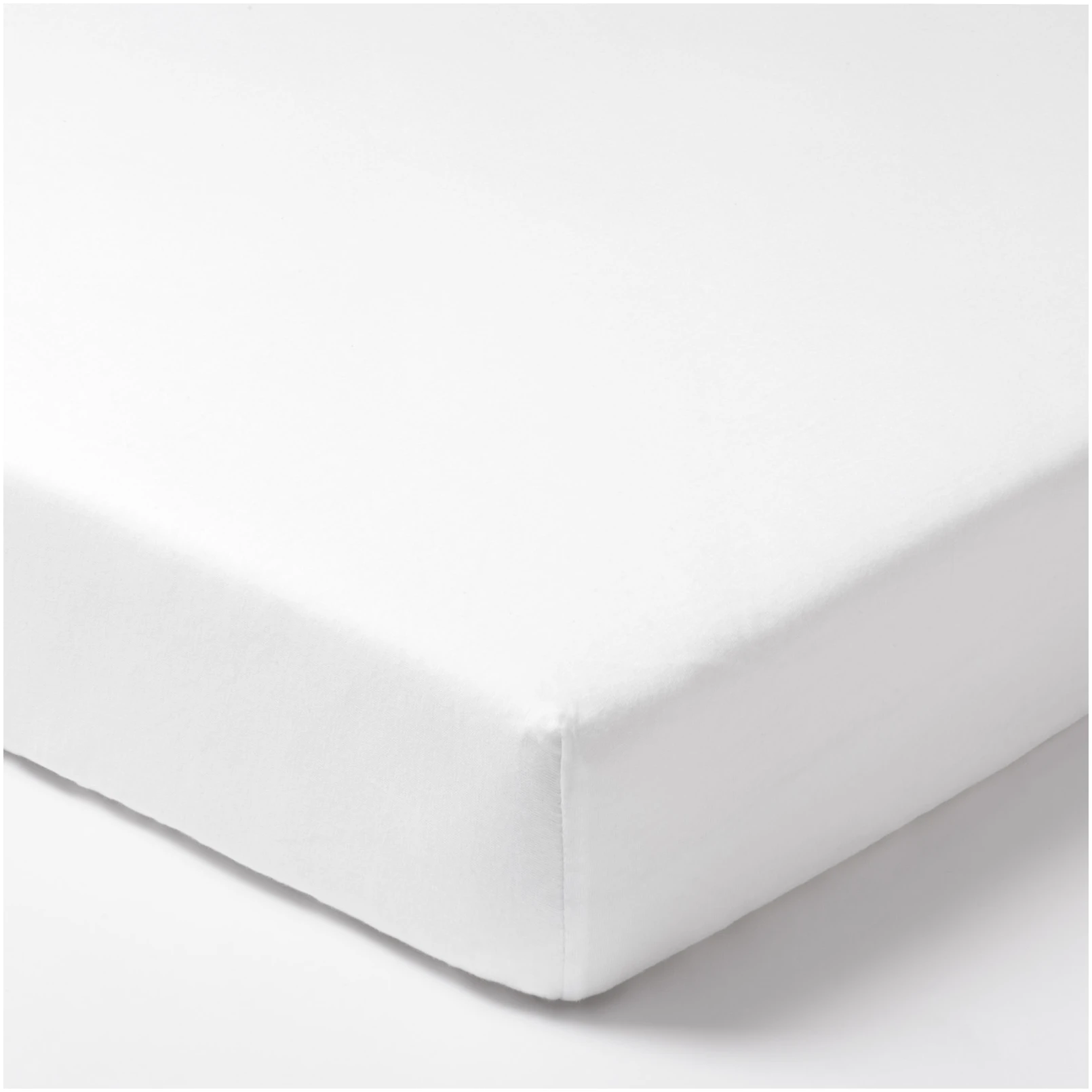 JUKKI Σεντόνι Βαμβακερό με Λάστιχο 140x70 cm Λευκό