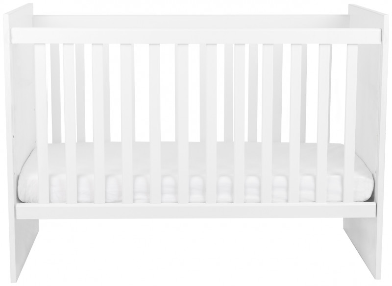 Kikka Boo Ayla Wooden Baby Cot 120 x 60 cm 3 Levels White 31003040009