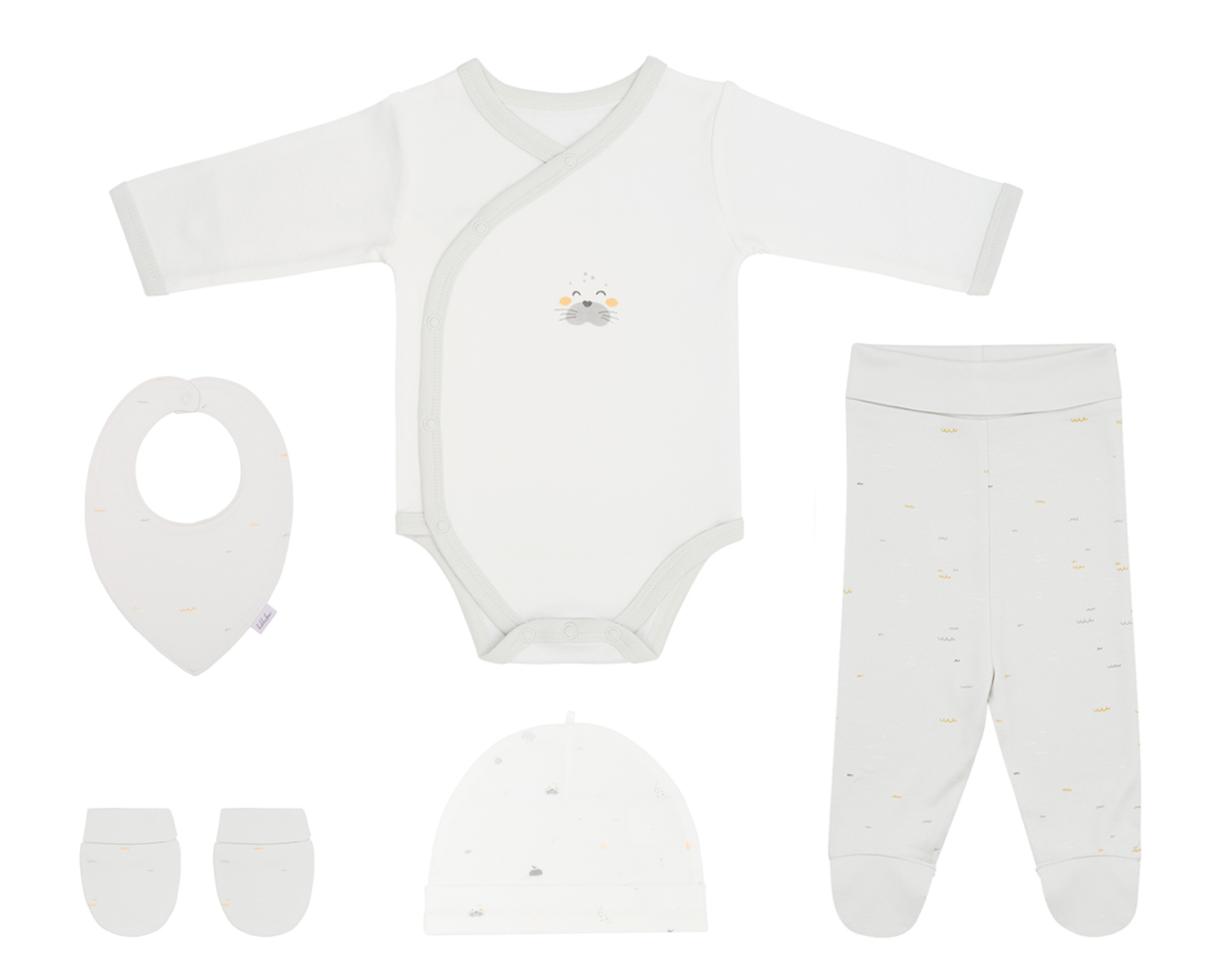 Kikka Boo Newborn Romper Set 5 pcs Seally Me