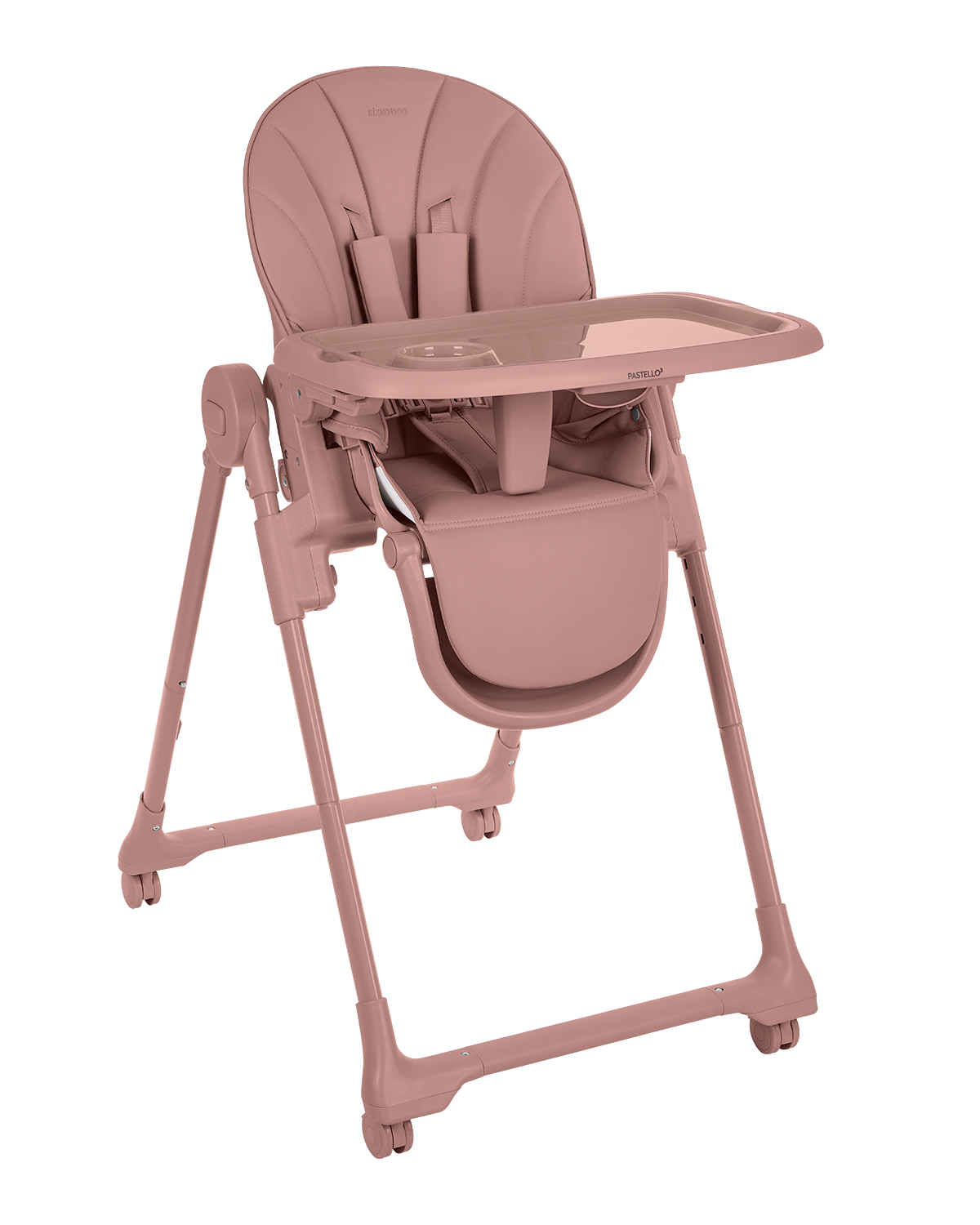 Kikka Boo Pastello 3 Αναδιπλούμενο Καρεκλάκι Φαγητού έως 15 kg Ροζ
