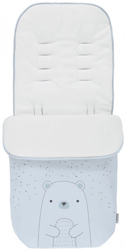 Kikka Boo Ποδόσακος για Παιδικό Καρότσι 85x48 cm Polar Bear Blue 31108040121