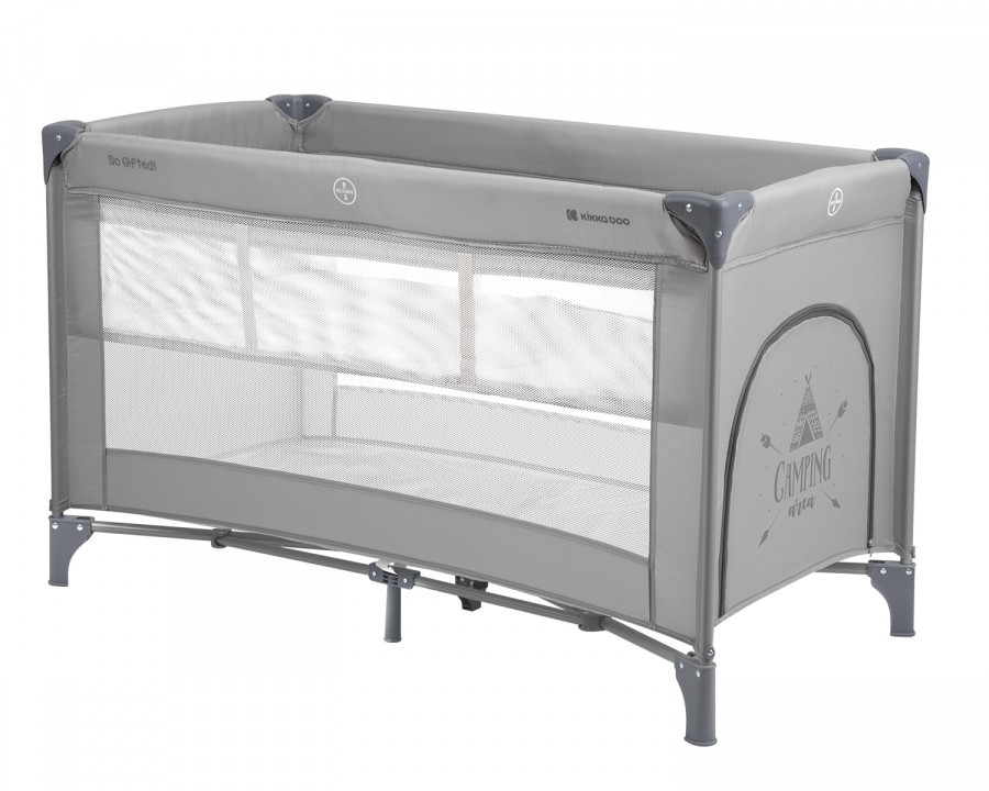 Kikka boo So Gifted 2 Levels Πτυσσόμενο Παρκοκρέβατο 2 Επιπέδων Grey 31003010104