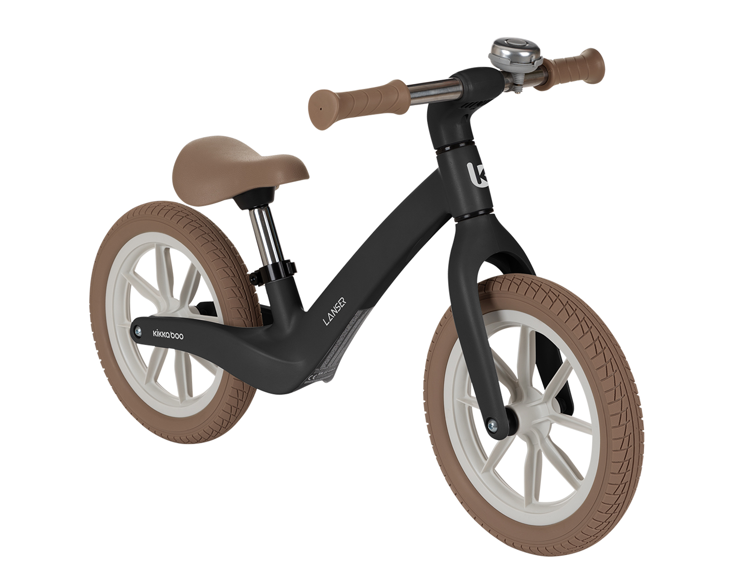 Kikka Boo Lanser 12'' Ποδήλατο Ισορροπίας 2+ Ετών Μαύρο 31006040111 (Δωρο Μπρος Πισω Φωτα Led)