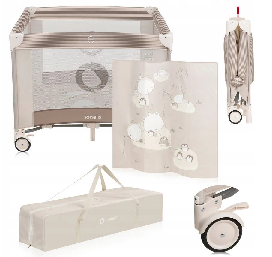 Lionelo Bonnie Παρκοκρέβατο Μπεζ Sand