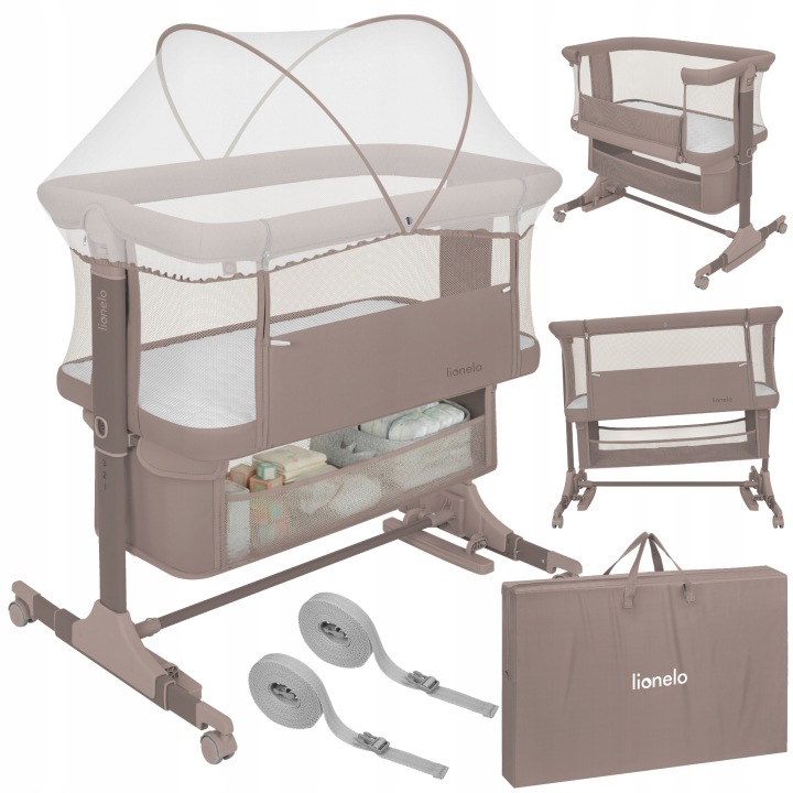 Lionelo Jodie Λίκνο Συγκοίμησης Μωρού - Μπεζ Taupe