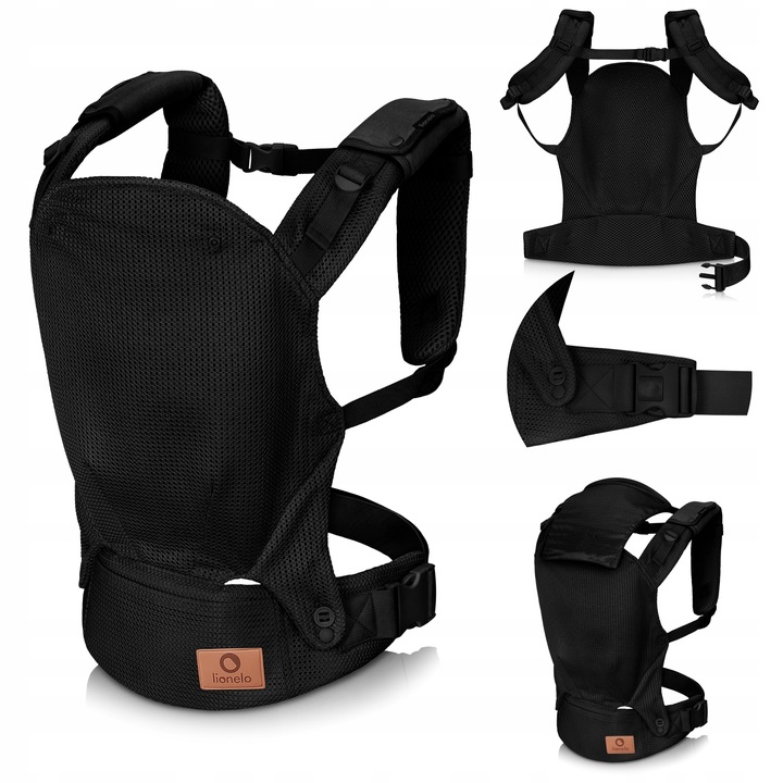 Lionelo Margareet Air Εργονομικός Μάρσιπος έως 20kg Μαύρο