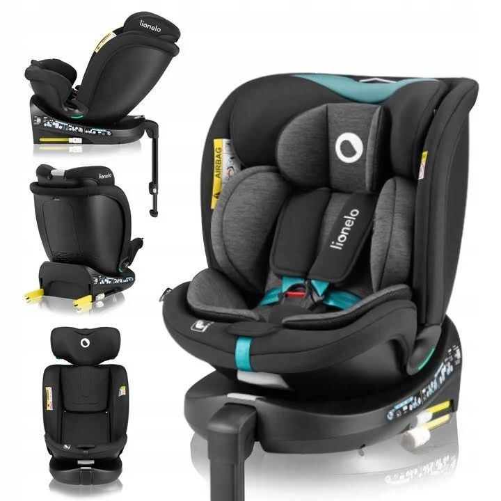 Lionelo Navy i-Size Κάθισμα Αυτοκινήτου 40-150 cm ISOFIX με Περιστροφή 360° Black Tirquase 5903771719759