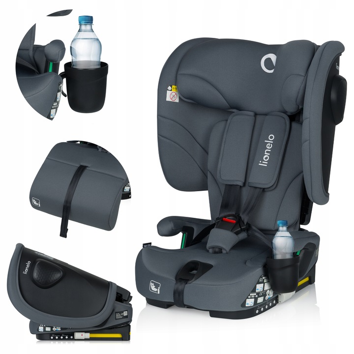 Lionelo Nelly i-Size Κάθισμα Αυτοκινήτου 76-150 cm ISOFIX με Top Tether Black Gray Graphite 5903771721066